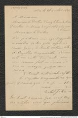 Nachlass Franz Steindachner, Brief von Gab. Trères an Franz Steindachner (16.07.1882), Inv.Nr. 549.03, Seite 1